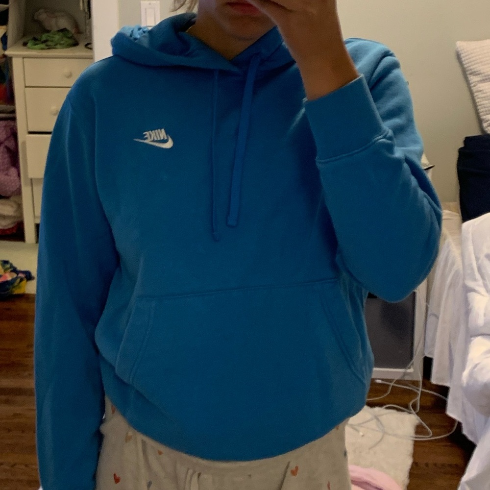 Blue Nike hoodie